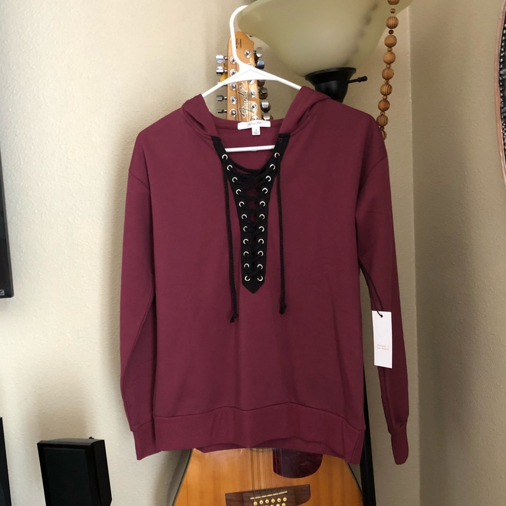 Lace Up Hoodie